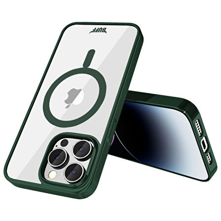 Buff iPhone 15 Pro Max MagSafe Slim Fit Kılıf Dark Green