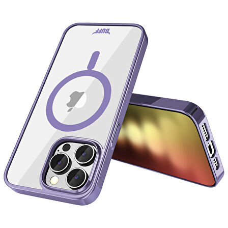 Buff iPhone 15 Pro MagSafe Slim Fit Kılıf Purple