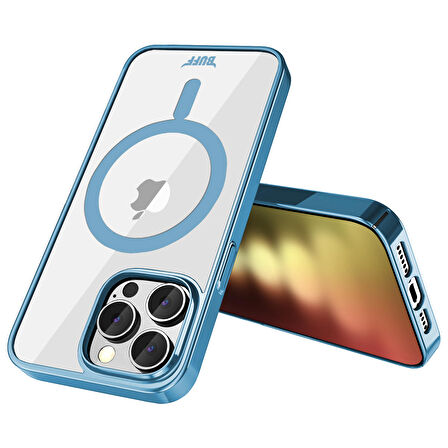 Buff iPhone 15 Pro MagSafe Slim Fit Kılıf Light Blue