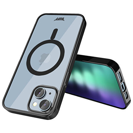Buff iPhone 15 Plus MagSafe Slim Fit Kılıf Black