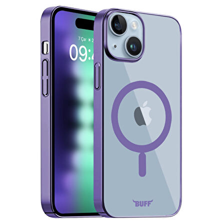 Buff iPhone 15 Plus MagSafe Slim Fit Kılıf Purple