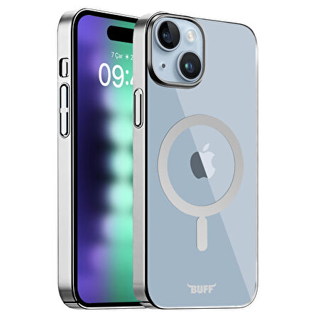 Buff iPhone 15 Plus MagSafe Slim Fit Kılıf Silver