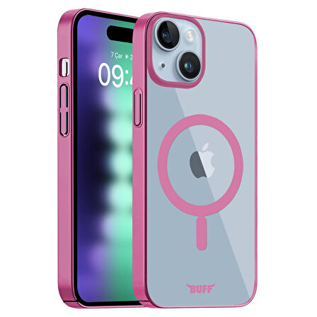 Buff iPhone 15 Plus MagSafe Slim Fit Kılıf Pink