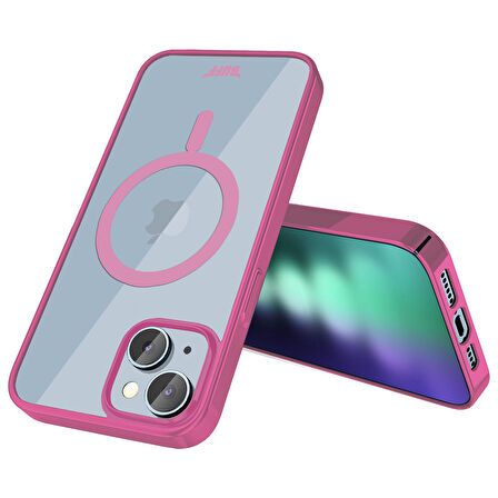 Buff iPhone 15 Plus MagSafe Slim Fit Kılıf Pink