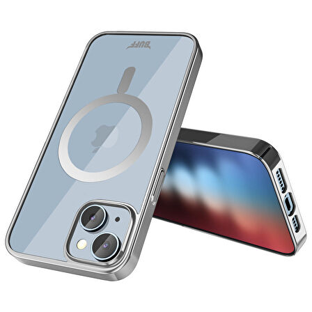 Buff iPhone 15 MagSafe Slim Fit Kılıf Silver