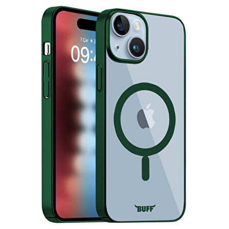 Buff iPhone 15 MagSafe Slim Fit Kılıf Dark Green