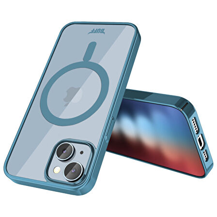 Buff iPhone 15 MagSafe Slim Fit Kılıf Light Blue