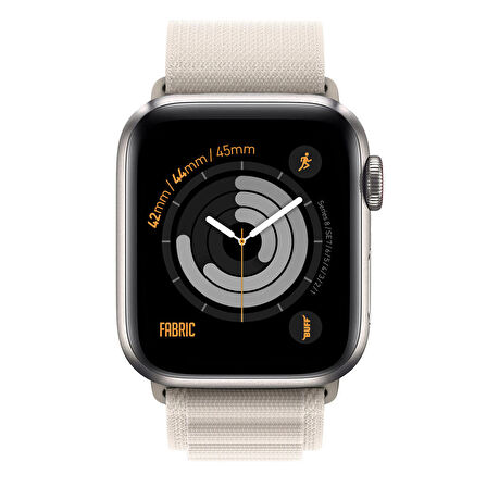 Buff Apple Watch Fabric Band 42/44/45mm Starlight