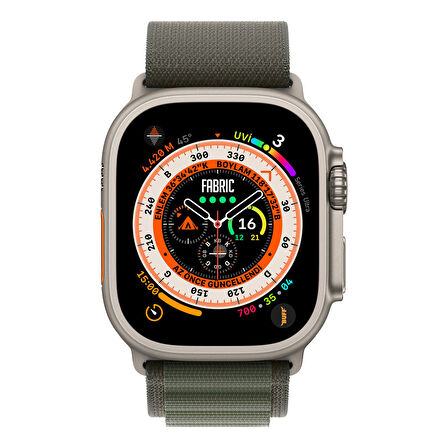 Buff Apple Watch Ultra Fabric Band 49mm Kayış Green