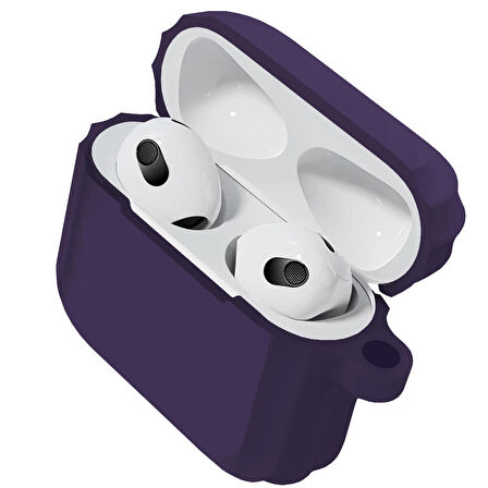 Buff Airpods 3 Rubber Silikon Kılıf Purple