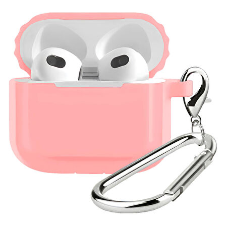 Buff Airpods 3 Rubber Silikon Kılıf Pink