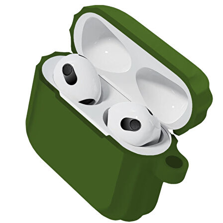 Buff Airpods 3 Rubber Silikon Kılıf Green