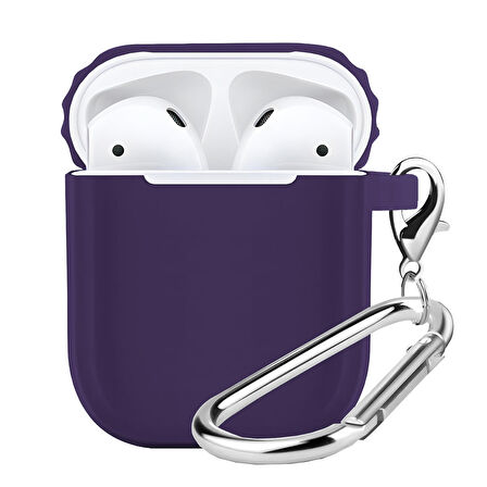 Buff Airpods 2 Rubber Silikon Kılıf Purple