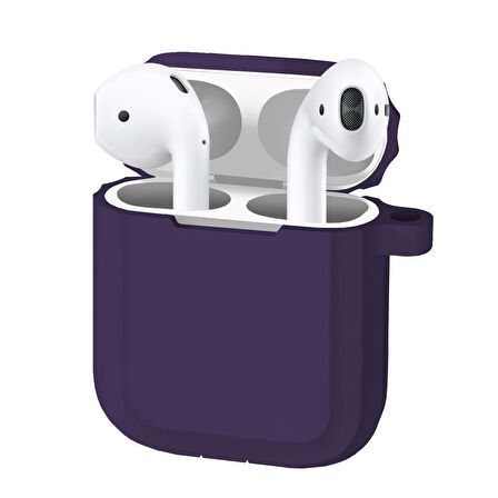 Buff Airpods 2 Rubber Silikon Kılıf Purple