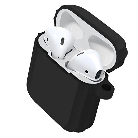 Buff Airpods 2 Rubber Silikon Kılıf Black