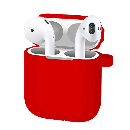 Buff Airpods 2 Rubber Silikon Kılıf Red