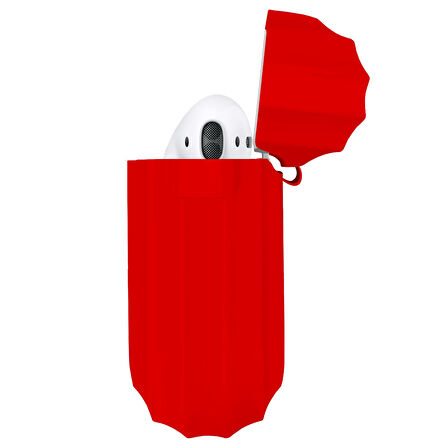 Buff Airpods 2 Rubber Silikon Kılıf Red