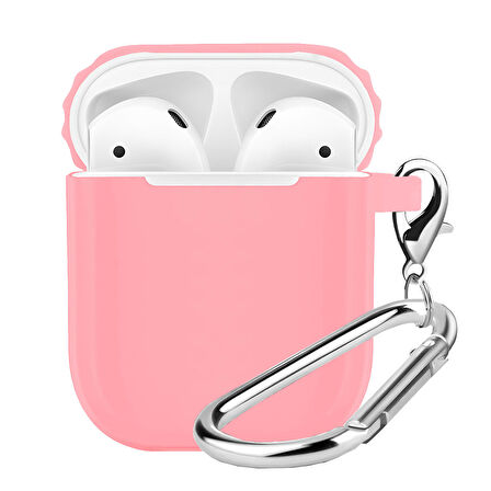 Buff Airpods 2 Rubber Silikon Kılıf Pink