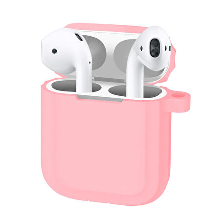 Buff Airpods 2 Rubber Silikon Kılıf Pink