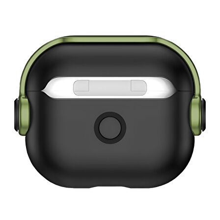 Buff Airpods Pro 2 DjPods Kılıf Black-Dark Green