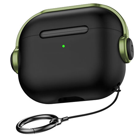Buff Airpods Pro 2 DjPods Kılıf Black-Dark Green
