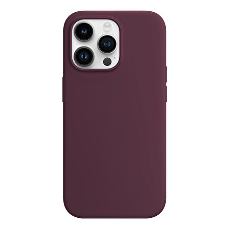 Buff iPhone 15 Pro Rubber Fit Kılıf Wine Red