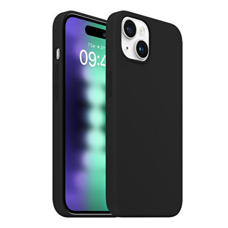 Buff iPhone 15 Plus Rubber Fit Kılıf Black
