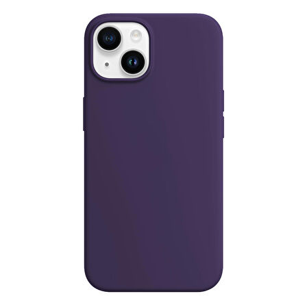Buff iPhone 15 Rubber Fit Kılıf Purple