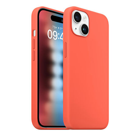 Buff iPhone 15 Rubber Fit Kılıf Nectarine