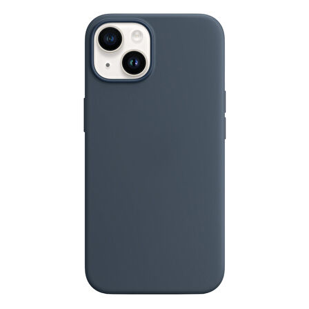 Buff iPhone 15 Rubber Fit Kılıf Storm Blue