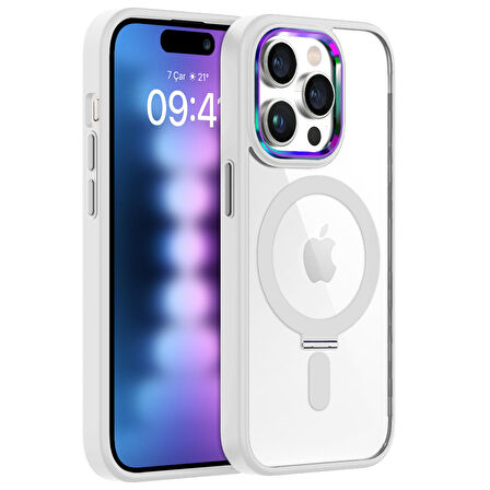 Buff iPhone 15 Pro Max BumperMag Kılıf White