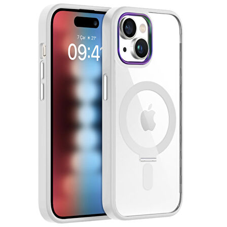 Buff iPhone 15 BumperMag Kılıf White