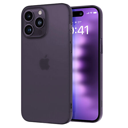 Buff iPhone 15 Pro Max Slimfy Kılıf Purple