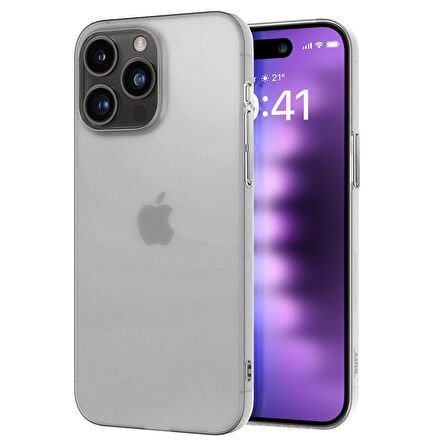 Buff iPhone 15 Pro Max Slimfy Kılıf White