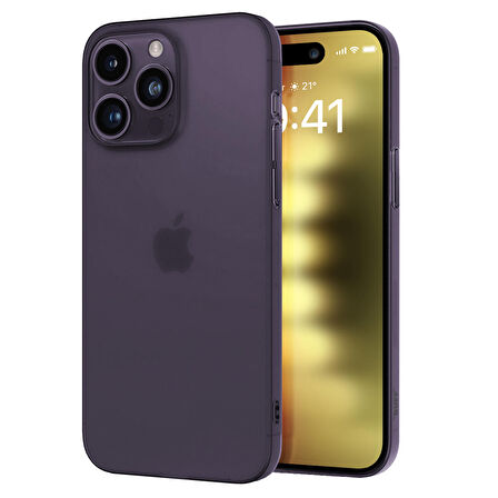 Buff iPhone 15 Pro Slimfy Kılıf Purple