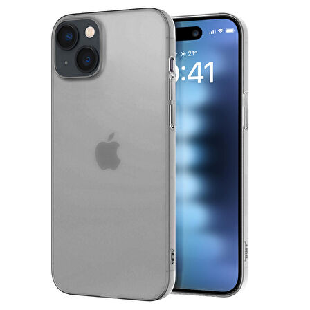 Buff iPhone 15 Slimfy Kılıf White