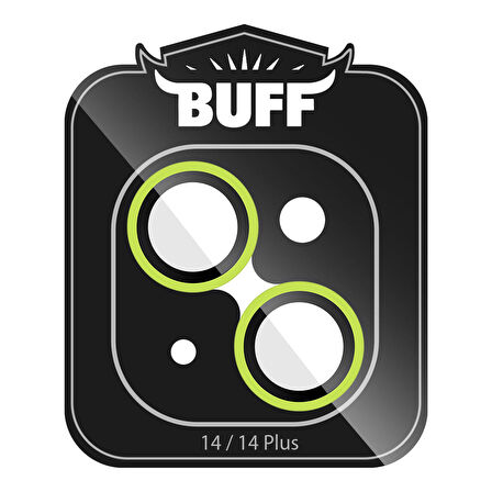 Buff iPhone 14 / 14 Plus Neon Metal Lens Koruyucu Light Green