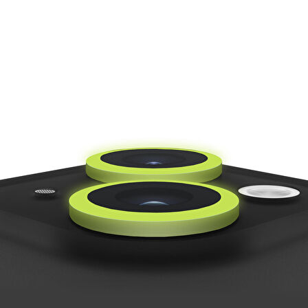 Buff iPhone 14 / 14 Plus Neon Metal Lens Koruyucu Light Green