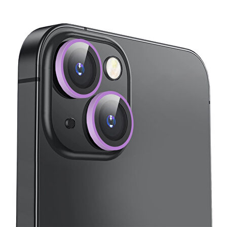 Buff iPhone 14 / 14 Plus Neon Metal Lens Protector Purple