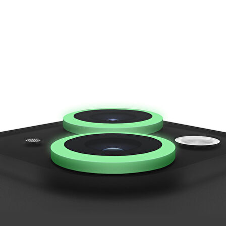 Buff iPhone 14 / 14 Plus Neon Metal Lens Koruyucu Green