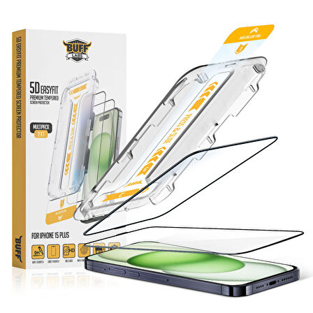 Buff iPhone 15 Plus 5D EasyFit Screen Protector