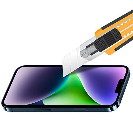 Buff iPhone 14 Plus / 13 Pro Max 5D Glass Anti Hacker Ekran Koruyucu