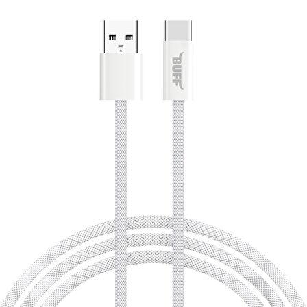 Buff BL74 Örgülü USB Type-C 3A 1.2M Data ve Şarj Kablosu