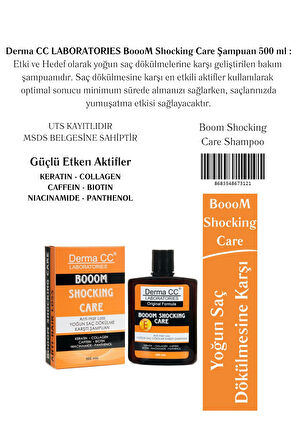 BoooM Shocking Onarım Seti Dökülme Karşıtı - Shampoo & Cream 500ml X 2