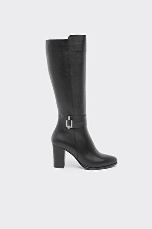 VENÜS 2405250K TOPUKLU TOKALI KLASİK DERİ KADIN ÇİZME