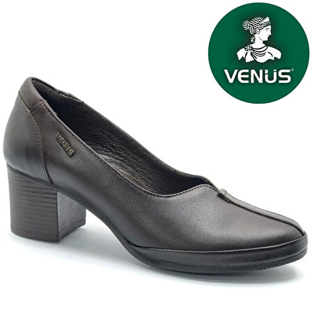 Venüs Petra Hakiki Deri Comfort Ortopedik Kadın Topuklu Ayakkabı