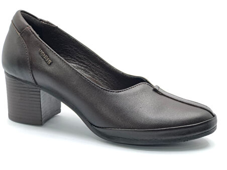 Venüs Petra Hakiki Deri Comfort Ortopedik Kadın Topuklu Ayakkabı