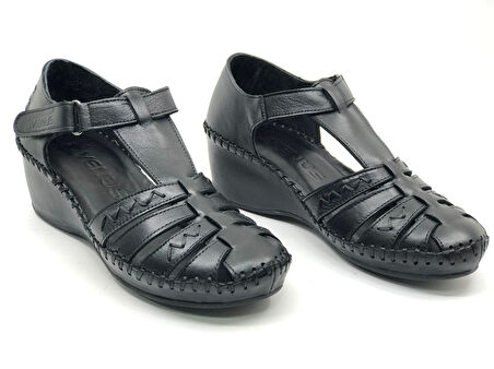 Venüs Miqula Hakiki Deri Comfort Ortopedik Kadın Sandalet