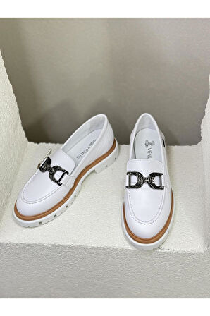 Venüs 2412902Y Kadın Deri Loafer Ayakkabı