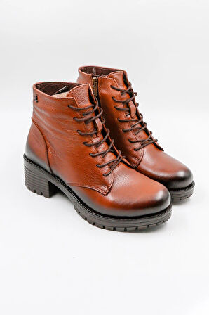 Venüs Kadın Hakiki Deri Klasik Bot 1950839K - Taba - 36